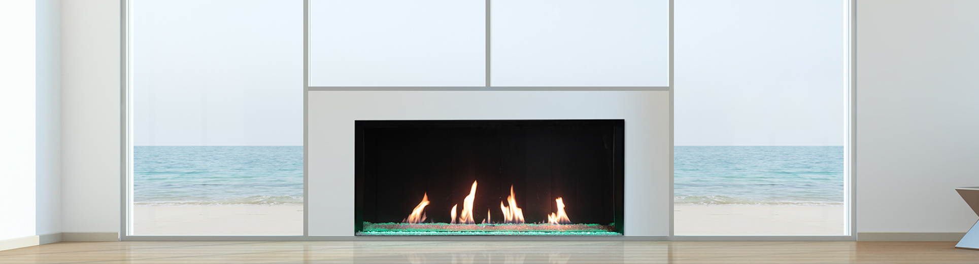 Double Sided Fireplace